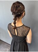 編みおろしヘアアレンジ