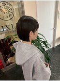 耳掛けショートボブ