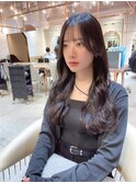 髪質改善縮毛矯正レイヤーカット顔周り前髪韓国ミニウルフ錦糸町