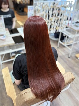 シュシュバイジャガラ 千葉駅北口店(chou chou byJAGARA) ブリーチなしチェリーレッド［chouchou千葉・千葉駅］