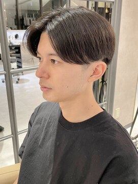 カインド 南青山(hair&make up KIND) ビジネスマンセンターパートアップバング刈り上げmen's