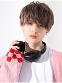 ミルクティーラウンドマッシュショート