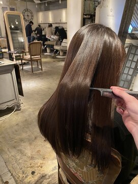 髪質改善と縮毛矯正の専門店 サンティエ(scintiller) 柔らか弱酸性縮毛矯正