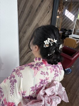ルネッサンスヘアー ラファエロ(RAFFAELLO) 浴衣ヘアアレンジ＋浴衣帯アレンジ