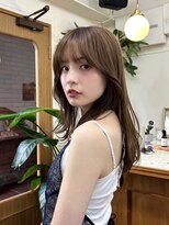 シエン 恵比寿(CIEN)&nbsp;顔まわりレイヤーカット/透明感カラー/オリーブベージュ/恵比寿