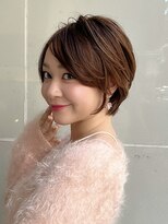 ディオ アンド ルーチェ(Dio&Luce)&nbsp;艶感ブラウン × ふんわり前髪の上品ショート