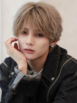 ルーシー 渋谷(LUCEY) センターパートフェザーパーマシャドウパーマメンズパーマ