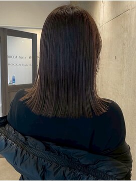 ロッカヘアエジェ(ROCCA hair eje.) 艶感まとまり*ナチュラルミディアムストレート