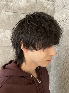 ニアウ 伊勢崎連取店(Niau) メンズマッシュウルフツイストスパイラルパーマ