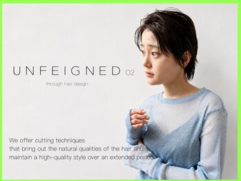 アンフェインド02(UNFEIGNED 02)の写真/縮毛矯正だけじゃない。素材を活かしたカットデザイン提案。伏見/丸の内/ショート/髪質改善/MEN'S/学割U24
