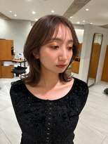 サードショップ 梅田茶屋町店(THIRD SHOP)&nbsp;レイヤーカット×オリーブベージュ