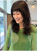 ドライパーマ　デジタルパーマ　レイヤーカット　ショートバング