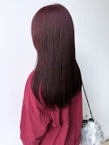 ロックス バイ マグ 松本(rocks BY MAG)&nbsp;ブリーチなしダブルカラーボルドーワインレッド暖色カラー