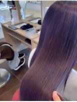 アース 郡山コスモス通り店(HAIR&MAKE EARTH)&nbsp;ダークパープルストレート