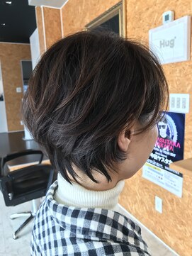 ハグ(Hug) [Hug][鹿沼]乾かすだけ◎流しやすいショートのパーマスタイル＊