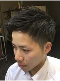 爽やかツーブロックショート