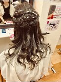 ハーフアップ