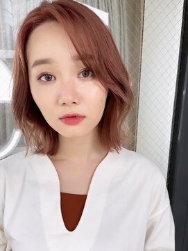 バイオレット 表参道店(Violet) 【色っぽい雰囲気づくり】韓国ボブ ピンクヘア