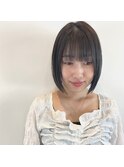 切りっぱなしボブ