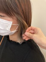 アメイジングヘアー 中沢店(AMAZING HAIR)&nbsp;【AMAZING HAIR 中沢店/鳥越】インナーカラー×ベージュ/抜け感