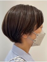 アース オーセンティック 関内店(EARTH Authentic)  20代30代40代小顔ハンサムショートアッシュブラウン