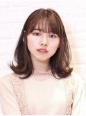外ハネ×伸ばしかけ×ゆるふわミディ【代々木/新宿】