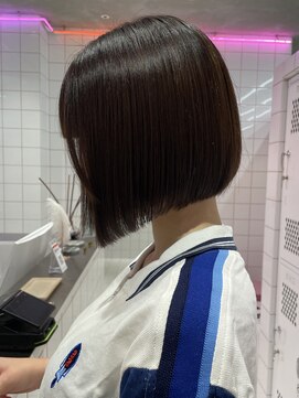 ロンドルーチェ 心斎橋(Lond luce) ダークアッシュ/ミディアムレイヤーカット［髪質改善/縮毛矯正］