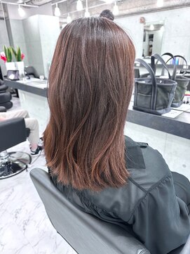 エンディアリング 東銀座(Endearing) 斜めバング/グレージュカラー/デザインカラー/眉毛/銀座/東銀座