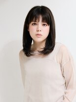 オンク 新宿(onk)&nbsp;黒髪/グレーベージュ/レイヤーロング/前髪パーマ[新宿駅]