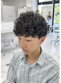 プードルパーマ メンズマッシュ ツーブロック 岡崎