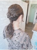ゆるふわ無造作ヘアセット