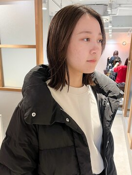 ラミエ バイ メルト 吉祥寺(lamie by melt) "久保田"切りっぱなしボブフェイスレイヤーぷつっとカット