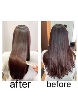 カーサインフィニテイ Hair Design caRsa INFINITY 周りの人に褒められる♪美髪カラー☆40代お客様の施術事例