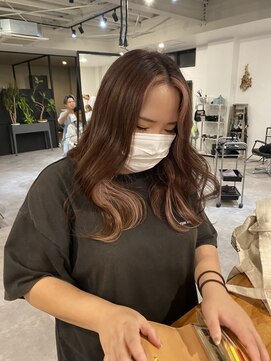 ナンバー 竪町(number+) 20代30代エギョモリくびれ韓流フレーミングカラーベビーピンク