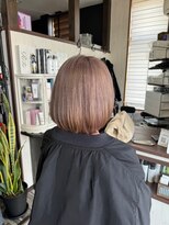 ヘアー リードレス(hair Re:dress)&nbsp;大人可愛い丸みショートボブ×ブラウン系カラー