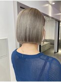 ボブ/ミルクティーベージュカラー/ブリーチ/ダブルカラー/下北沢