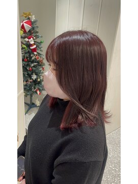 フィゼル あべのルシアス店(Aujua fizelle) チェリーレッドカラー！