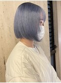 ペールブルーカラー（ブリーチ２回）
