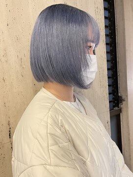 イェッカ パビル(YECCA pabil) ペールブルーカラー（ブリーチ２回）