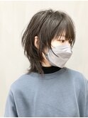 10代20代30代束感マッシュウルフミディアム【つばき】