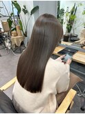 ☆透明感スモーキグレージュ髪質改善レイヤーカットブリーチなし