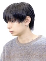 アーリー(Ali'i)&nbsp;ミディアムウルフ韓国マッシュウルフブルーブラックナチュラル