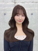 フォンズ(FONS)&nbsp;透明感グレージュカラー/ロングレイヤー/韓国くびれヘア/学割