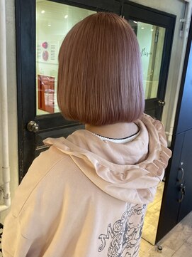 マジコ 原宿(Magico) ボブ/ピンク/ベージュ/ブリーチ/ダブルカラー/原宿