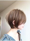 抜け感ショート/ショートボブ/ブリーチ/ハイライト/髪質改善