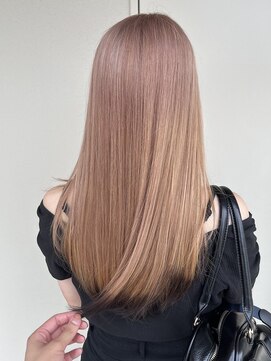 アルレン(Allen) ピンクベージュ/エンドカラー「宇都宮/ブリーチデザイン」