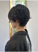 handsome short×perm