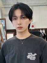 ポーチバイハニー オモテサンドウ(PORCH by HONEY omotesando)&nbsp;ショートセンターパート/ガイルヘア/黒髪/フェザーパーマ3