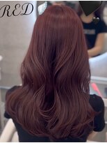 アイシー 表参道(ICY)&nbsp;ブリーチなしでも赤くしたい！ブリーチなしダブルカラー