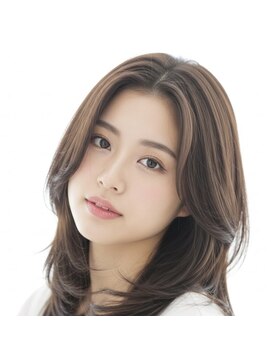 透明感レイヤーミディ